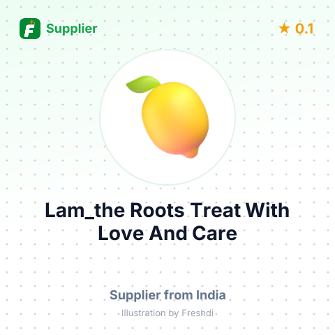 Lam_the Roots Treat With Love And Care  – summary card, no photo uploaded yet