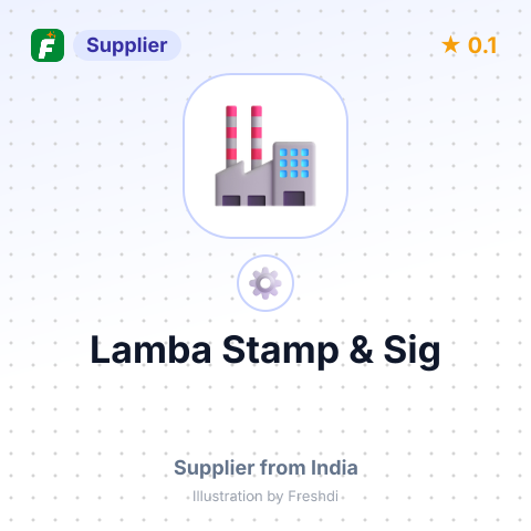 Lamba Stamp & Sig – summary card, no photo uploaded yet