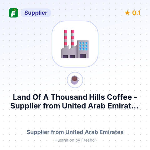 Land Of A Thousand Hills Coffee  – summary card, no photo uploaded yet