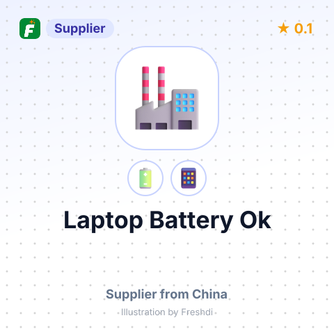 Laptop Battery Ok – summary card, no photo uploaded yet