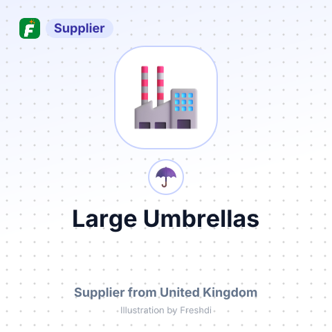 Large Umbrellas – summary card, no photo uploaded yet
