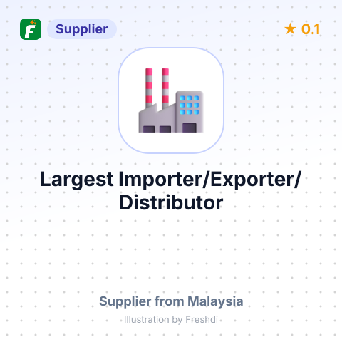 Largest Importer/Exporter/Distributor – summary card, no photo uploaded yet