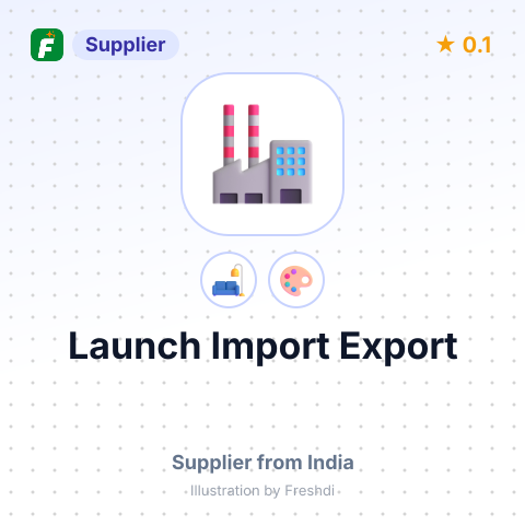 Launch Import Export  – summary card, no photo uploaded yet