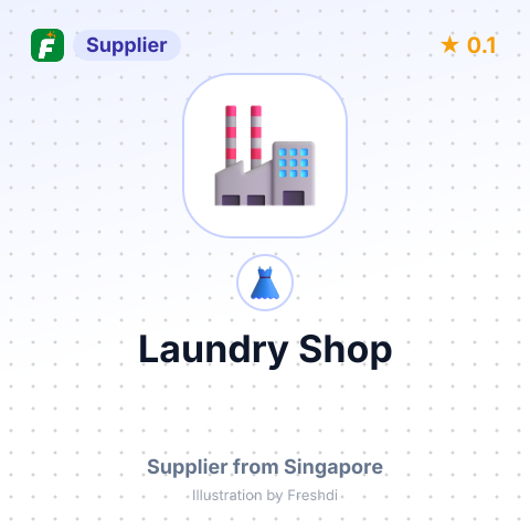 Laundry Shop – summary card, no photo uploaded yet