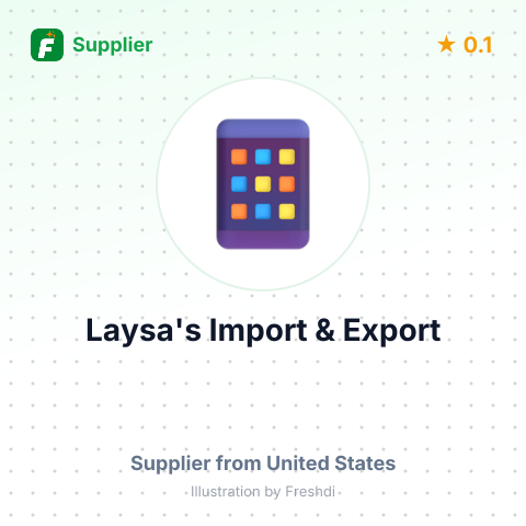 Laysa's Import & Export  – summary card, no photo uploaded yet