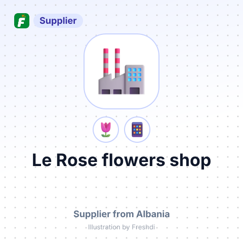 Le Rose flowers shop – summary card, no photo uploaded yet