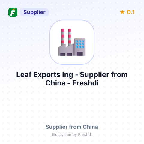 Leaf Exports Ing  – summary card, no photo uploaded yet