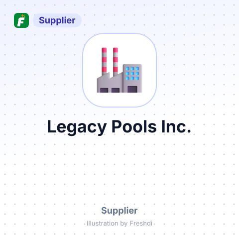 Legacy Pools Inc. – summary card, no photo uploaded yet