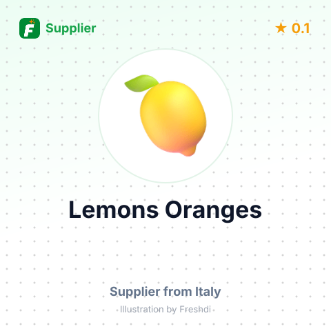 Lemons Oranges  – summary card, no photo uploaded yet