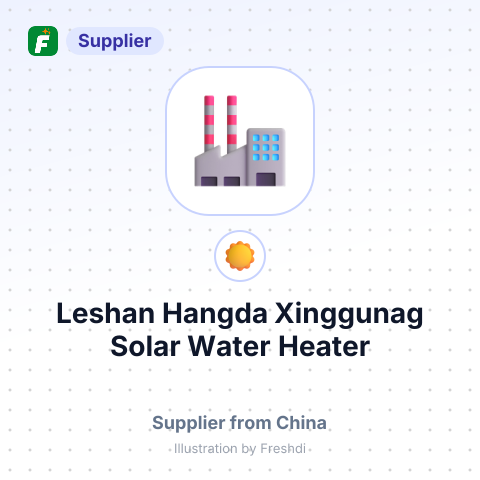 Leshan Hangda Xinggunag Solar Water Heater – summary card, no photo uploaded yet