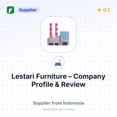 Lestari Furniture – summary card, no photo uploaded yet
