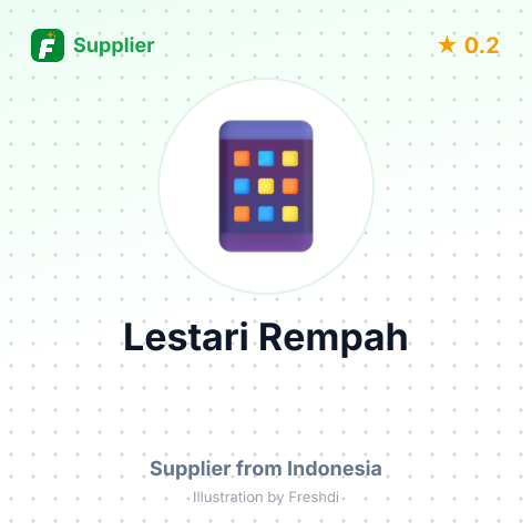Lestari Rempah – summary card, no photo uploaded yet