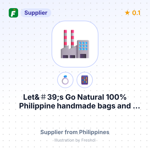 Let&＃39;s Go Natural 100% Philippine handmade bags and accessories – summary card, no photo uploaded yet