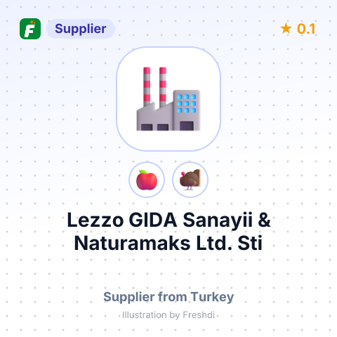 Lezzo GIDA Sanayii & Naturamaks Ltd. Sti – summary card, no photo uploaded yet