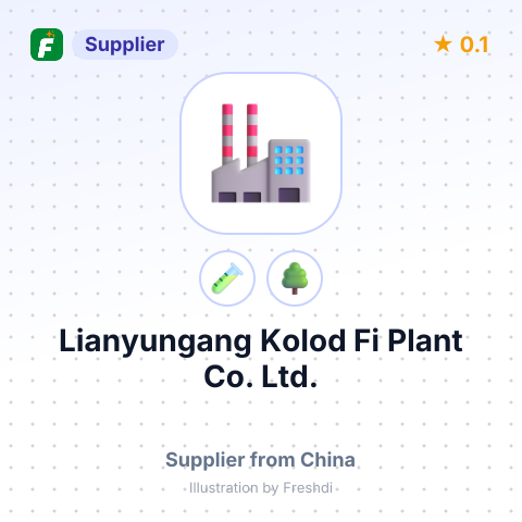 Lianyungang Kolod Fi Plant Co.,Ltd. – summary card, no photo uploaded yet