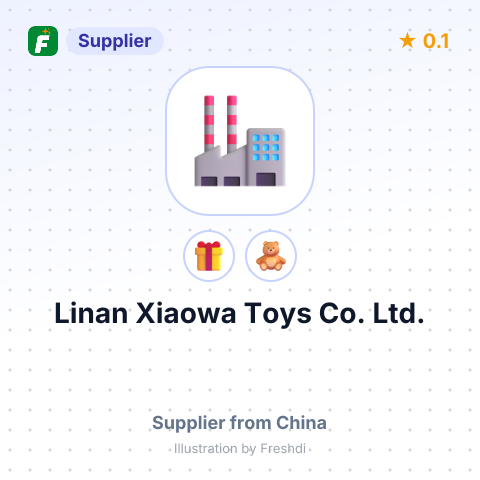 Linan Xiaowa Toys Co., Ltd. – summary card, no photo uploaded yet