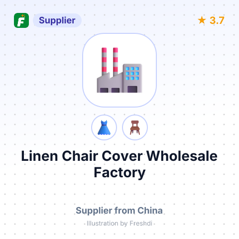 Linen Chair Cover Wholesale Factory – summary card, no photo uploaded yet