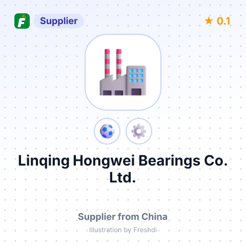 Linqing Hongwei Bearings Co., Ltd. – summary card, no photo uploaded yet