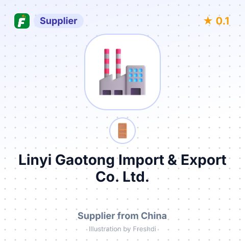 Linyi Gaotong Import & Export Co., Ltd. – summary card, no photo uploaded yet