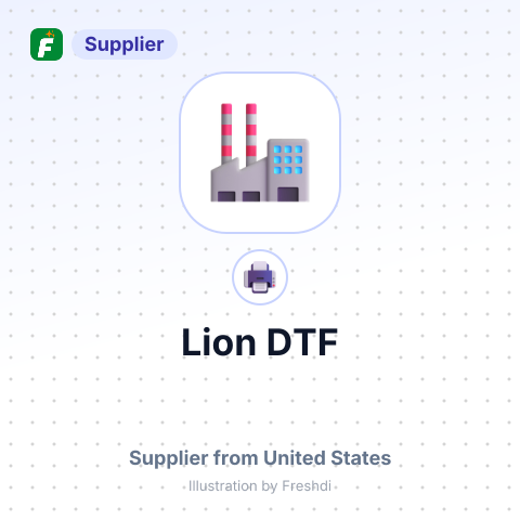 Lion DTF – summary card, no photo uploaded yet