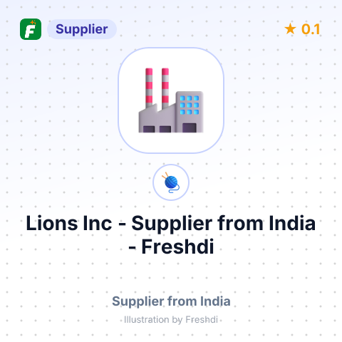 Lions Inc  – summary card, no photo uploaded yet
