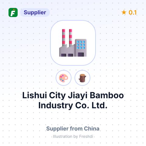 Lishui City, Jiayi Bamboo Industry Co., Ltd. – summary card, no photo uploaded yet
