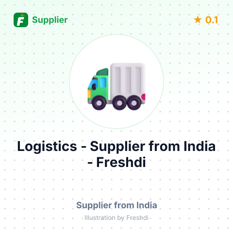 Logistics  – summary card, no photo uploaded yet