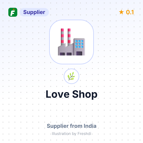Love Shop  – summary card, no photo uploaded yet
