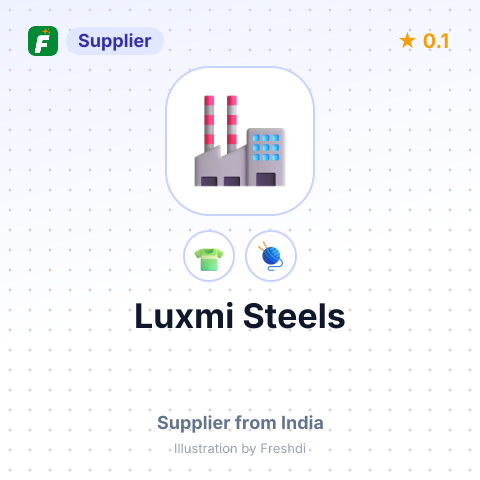 Luxmi Steels  – summary card, no photo uploaded yet
