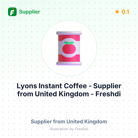 Lyons Instant Coffee – summary card, no photo uploaded yet