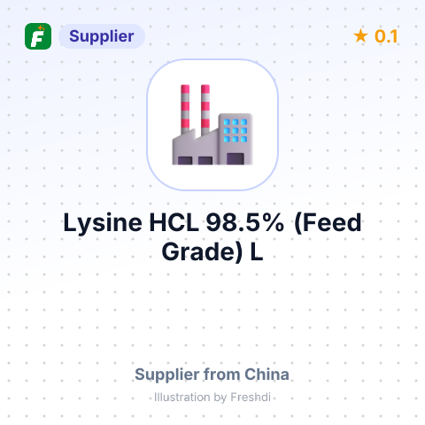 Lysine HCL 98.5% (Feed Grade), L – summary card, no photo uploaded yet