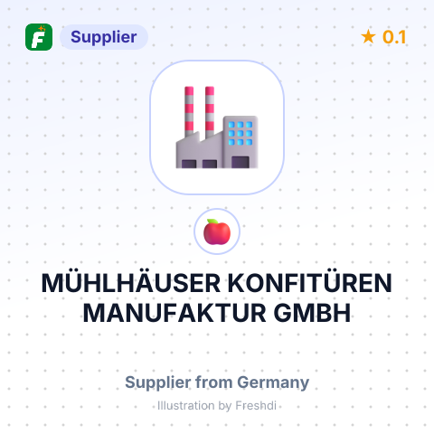 MÜHLHÄUSER KONFITÜREN MANUFAKTUR GMBH – summary card, no photo uploaded yet