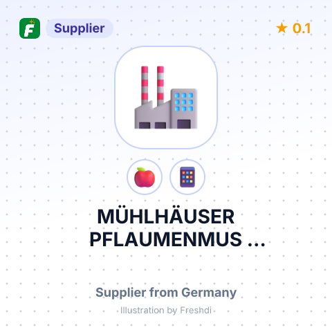 MÜHLHÄUSER PFLAUMENMUS MANUFAKTUR GMBH – summary card, no photo uploaded yet