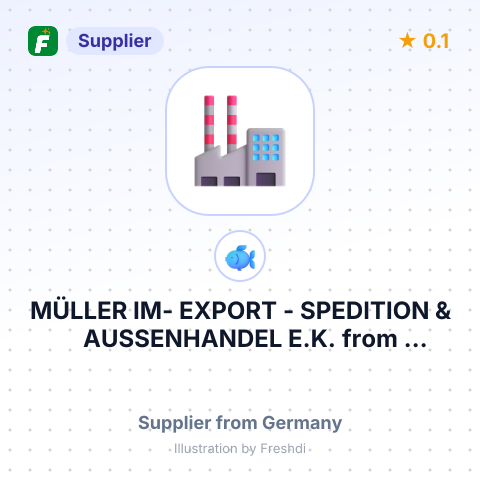 MÜLLER IM- EXPORT - SPEDITION & AUSSENHANDEL E.K. – summary card, no photo uploaded yet
