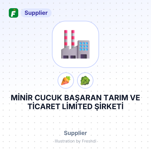 MİNİR CUCUK BAŞARAN TARIM VE TİCARET LİMİTED ŞİRKETİ – summary card, no photo uploaded yet