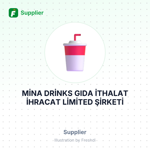 MİNA DRİNKS GIDA İTHALAT İHRACAT LİMİTED ŞİRKETİ – summary card, no photo uploaded yet
