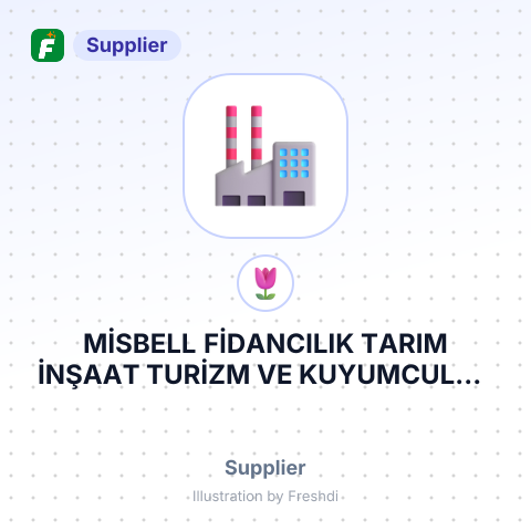 MİSBELL FİDANCILIK TARIM İNŞAAT TURİZM VE KUYUMCULUK SANAYİ TİCARET LİMİTED ŞİRKETİ – summary card, no photo uploaded yet