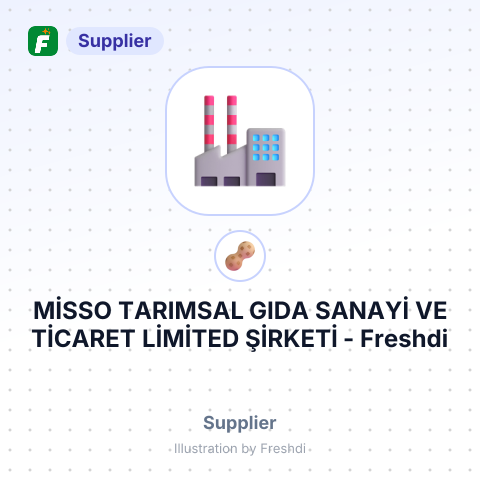 MİSSO TARIMSAL GIDA SANAYİ VE TİCARET LİMİTED ŞİRKETİ – summary card, no photo uploaded yet