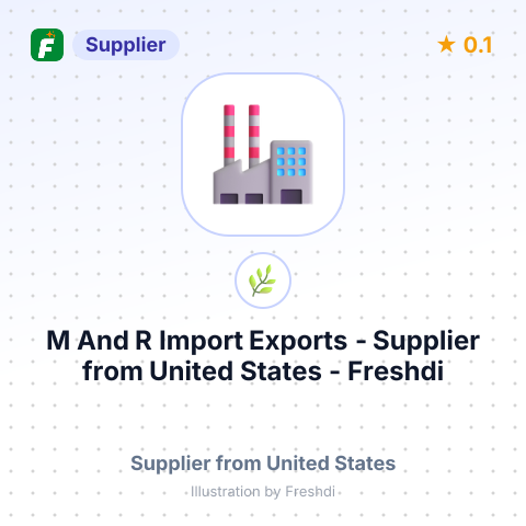 M And R Import Exports  – summary card, no photo uploaded yet