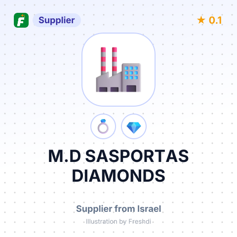 M.D SASPORTAS DIAMONDS – summary card, no photo uploaded yet