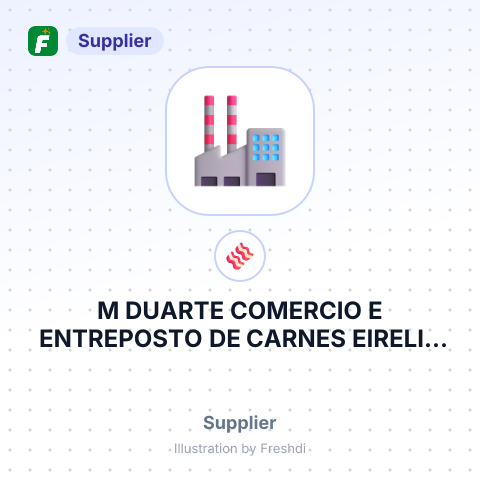 M DUARTE COMERCIO E ENTREPOSTO DE CARNES EIRELI – summary card, no photo uploaded yet