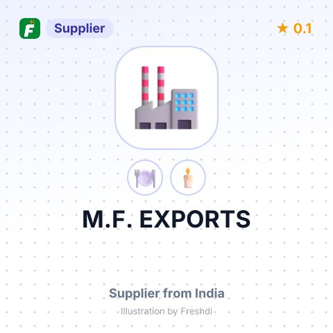 M.F. EXPORTS – summary card, no photo uploaded yet
