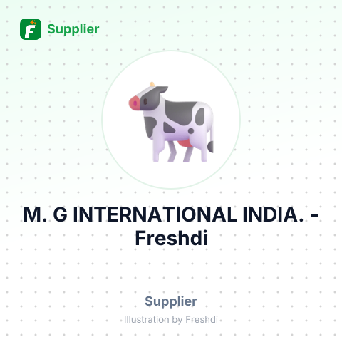 M. G INTERNATIONAL INDIA. – summary card, no photo uploaded yet