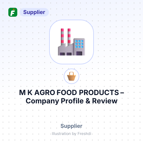 M K AGRO FOOD PRODUCTS – summary card, no photo uploaded yet