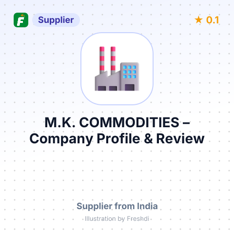 M.K. COMMODITIES – summary card, no photo uploaded yet