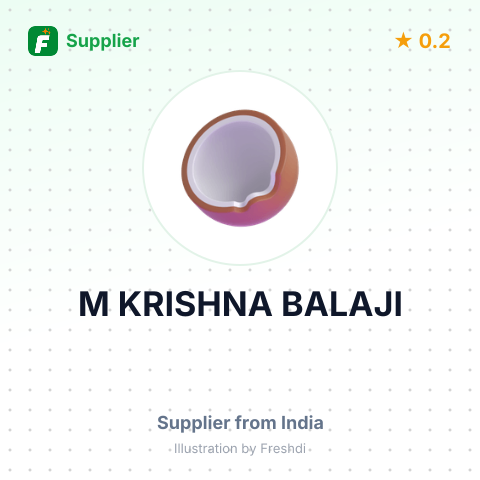 M KRISHNA BALAJI – summary card, no photo uploaded yet