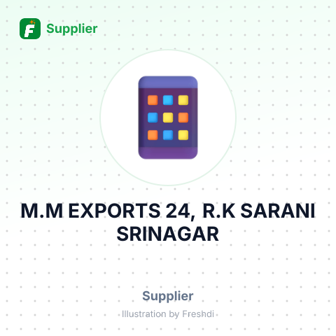 M.M EXPORTS 24, R.K SARANI SRINAGAR – summary card, no photo uploaded yet