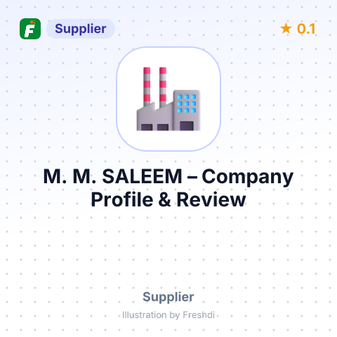 M. M. SALEEM – summary card, no photo uploaded yet