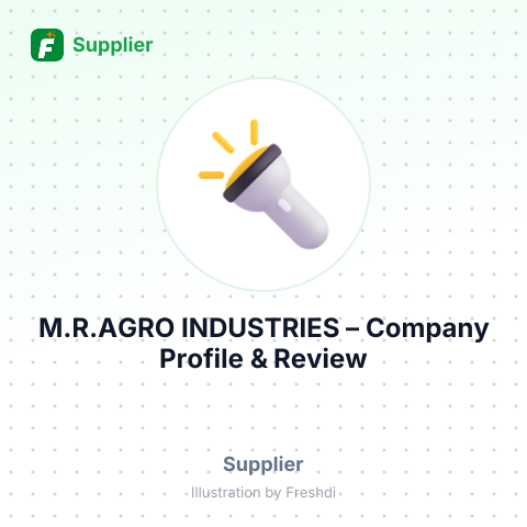 M.R.AGRO INDUSTRIES – summary card, no photo uploaded yet
