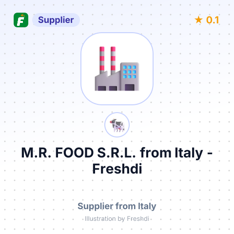 M.R. FOOD S.R.L. – summary card, no photo uploaded yet